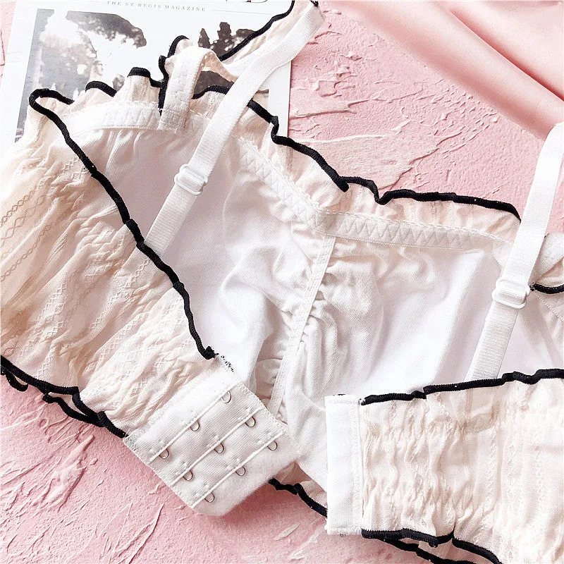 Nymphet Vintage Aesthetic 2-piece Kawaii Lolita Lingerie Set