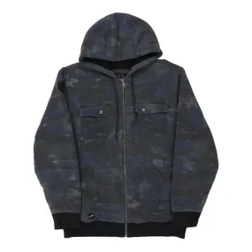 Oakley Camo Hoodie - Large Blue Cotton Blend