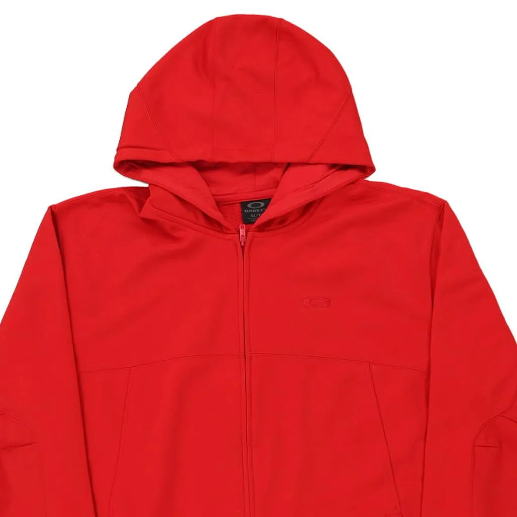 Oakley Hoodie - XL Red Cotton Blend