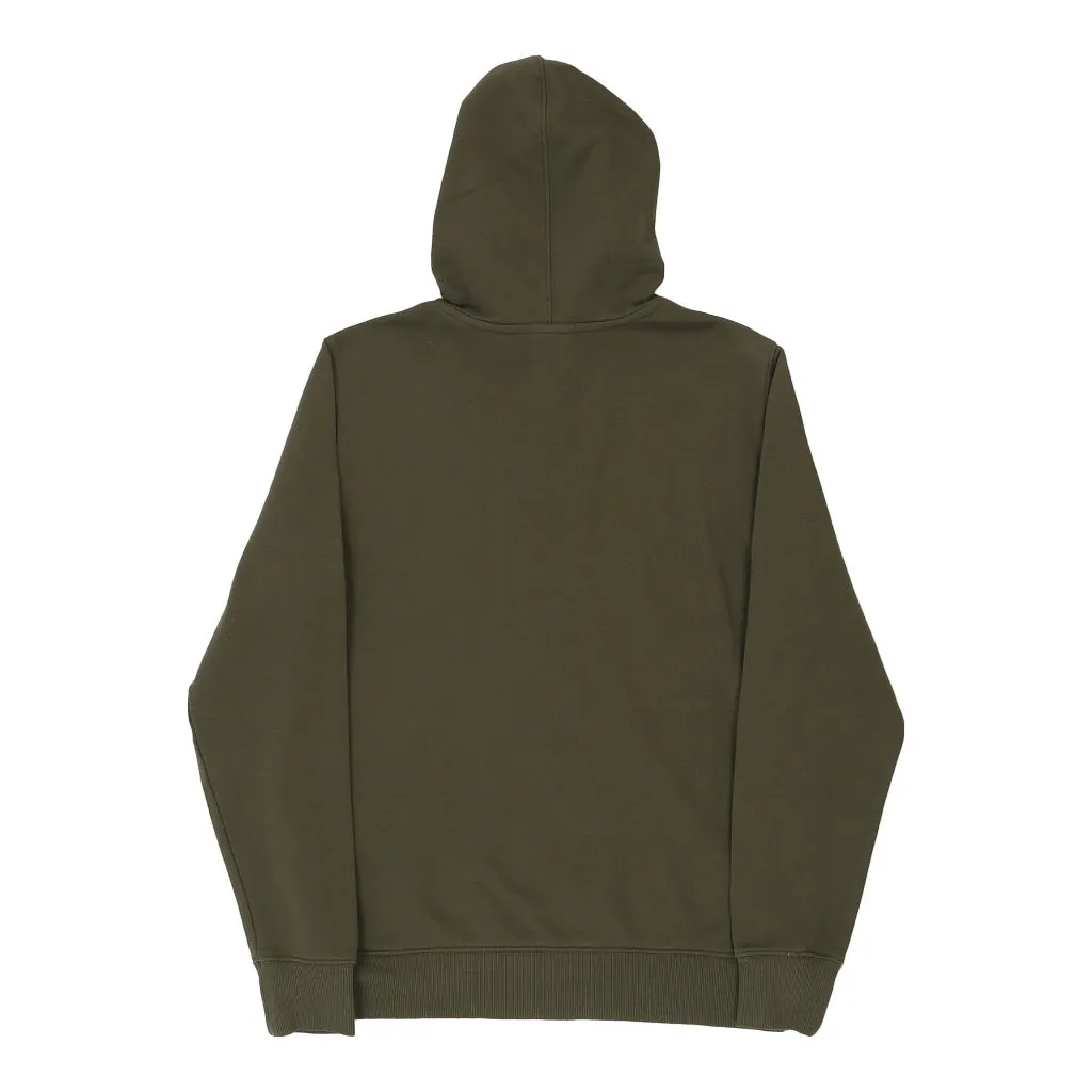 Oakley Spellout Hoodie - Medium Khaki Cotton Blend