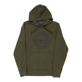 Oakley Spellout Hoodie - Medium Khaki Cotton Blend