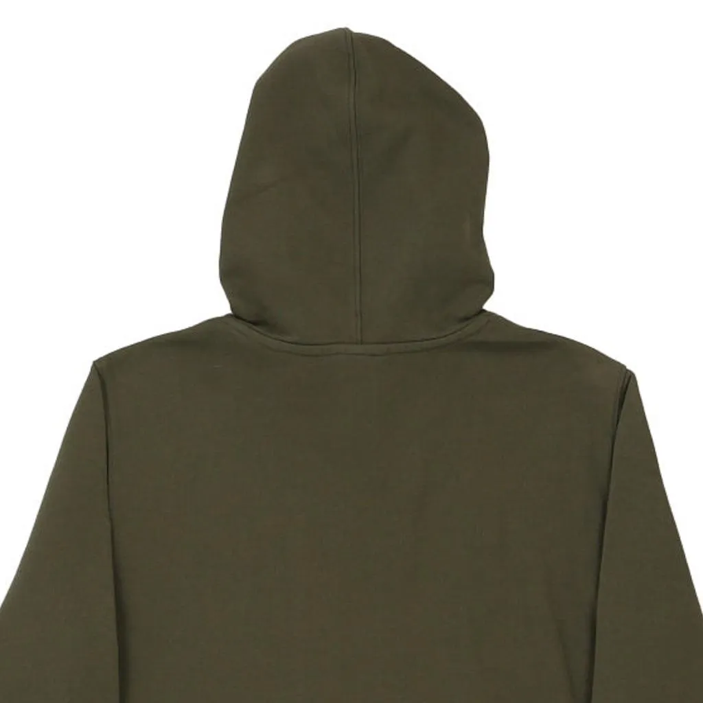 Oakley Spellout Hoodie - Medium Khaki Cotton Blend