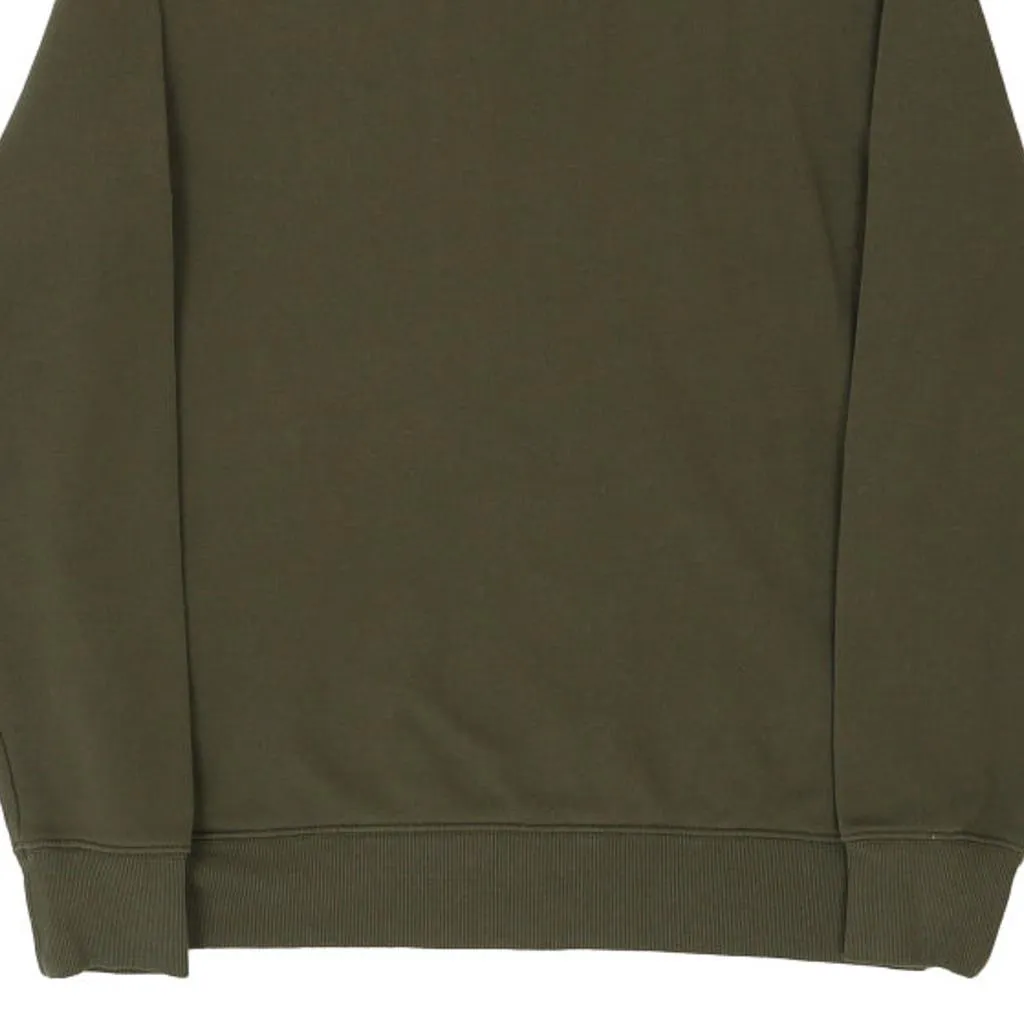 Oakley Spellout Hoodie - Medium Khaki Cotton Blend