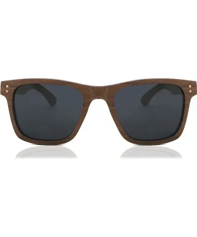 Oh My Woodness! Square Full Rim Plastic Men's Sunglasses Brown