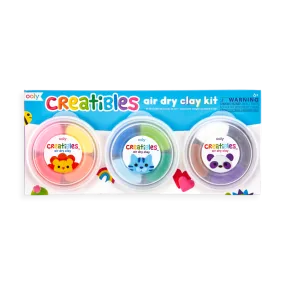 OOLY - Creatibles D.I.Y. Air-Dry Clay Kit (Set of 12 colors + 3 Tools)