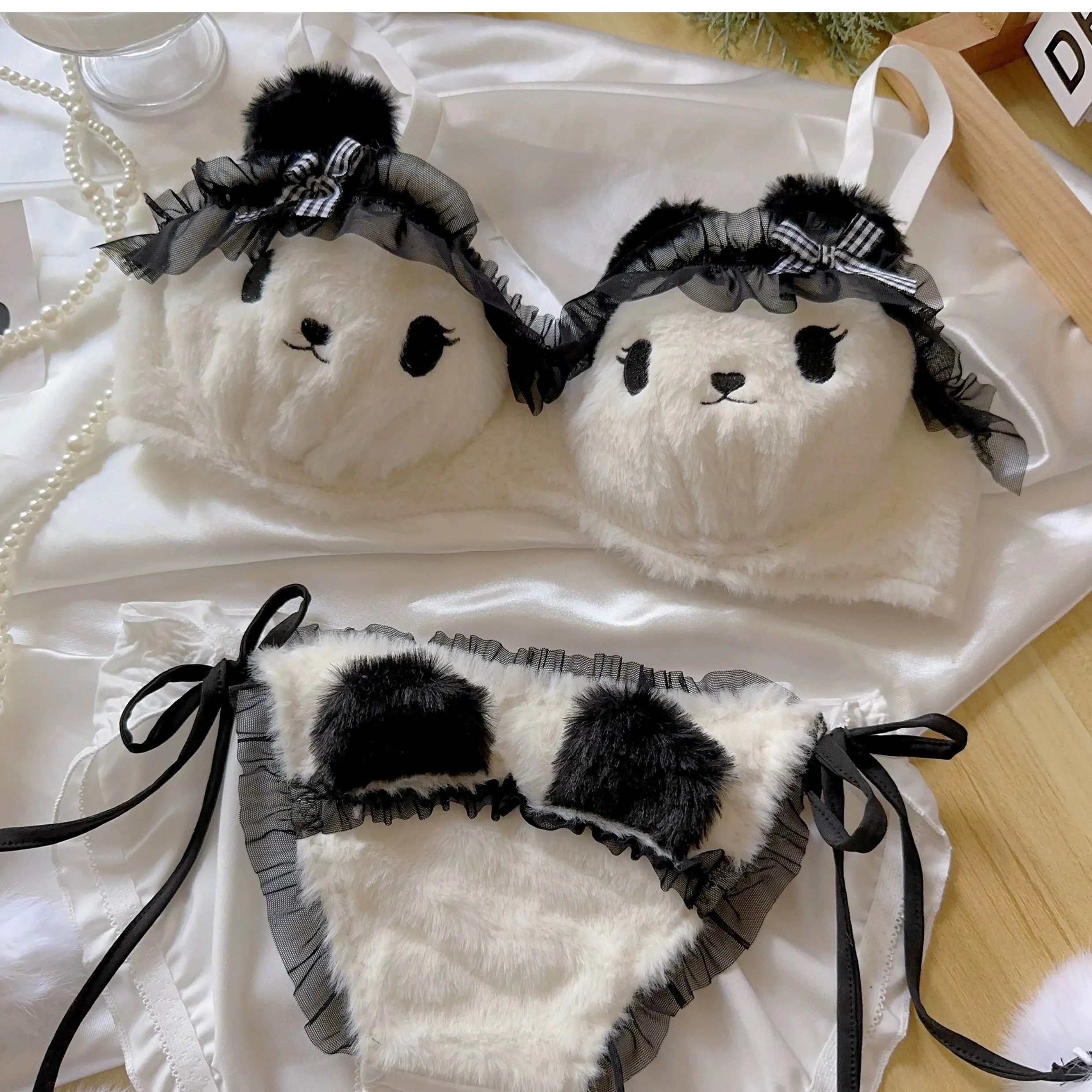 Panda Bear Kawaii Princess Lingerie Set