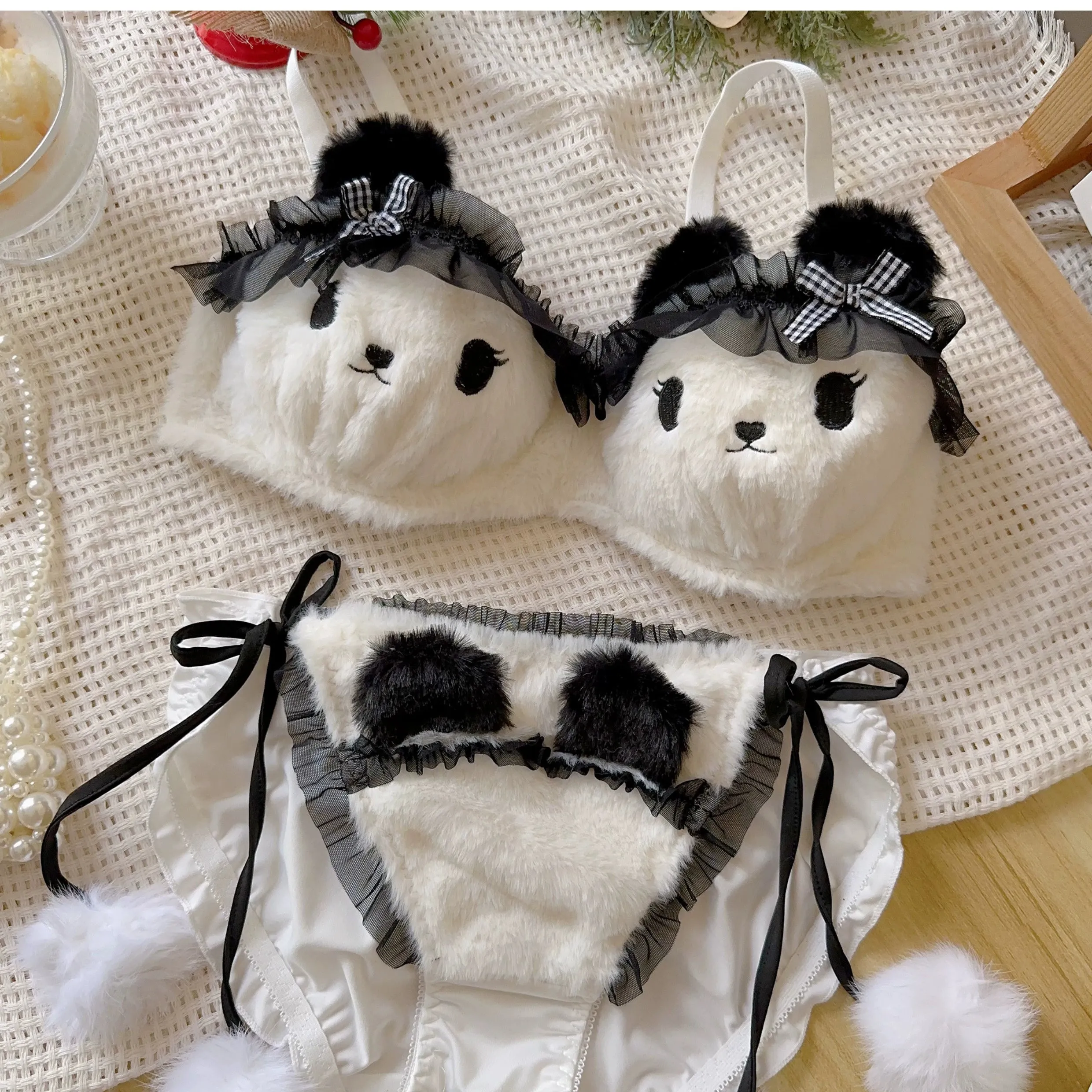 Panda Bear Kawaii Princess Lingerie Set