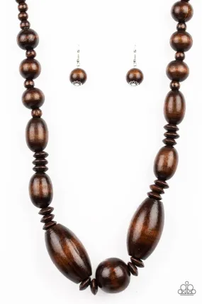 Paparazzi Summer Breezin' - Brown Necklace