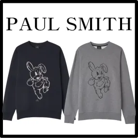 Paul Smith  |Unisex Street Style Logo Sweatshirts