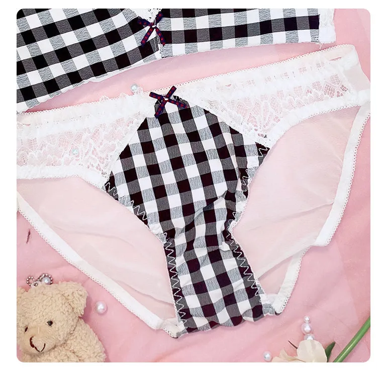 Plaid Nymphet Lingerie Set