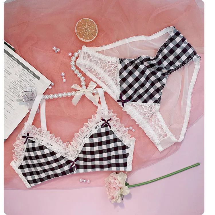 Plaid Nymphet Lingerie Set