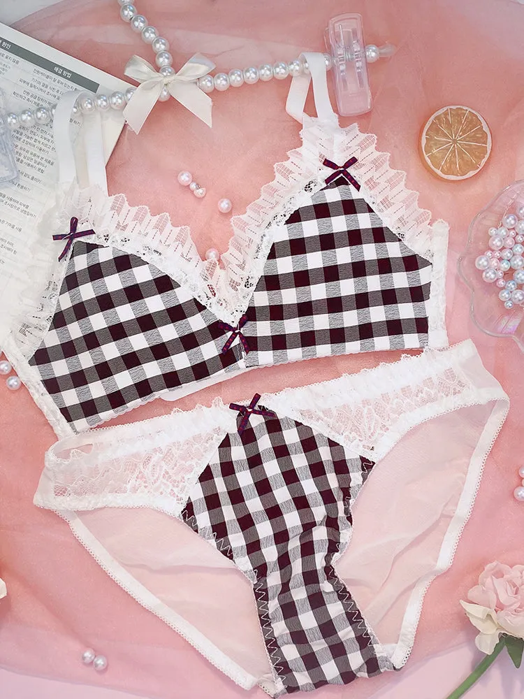 Plaid Nymphet Lingerie Set