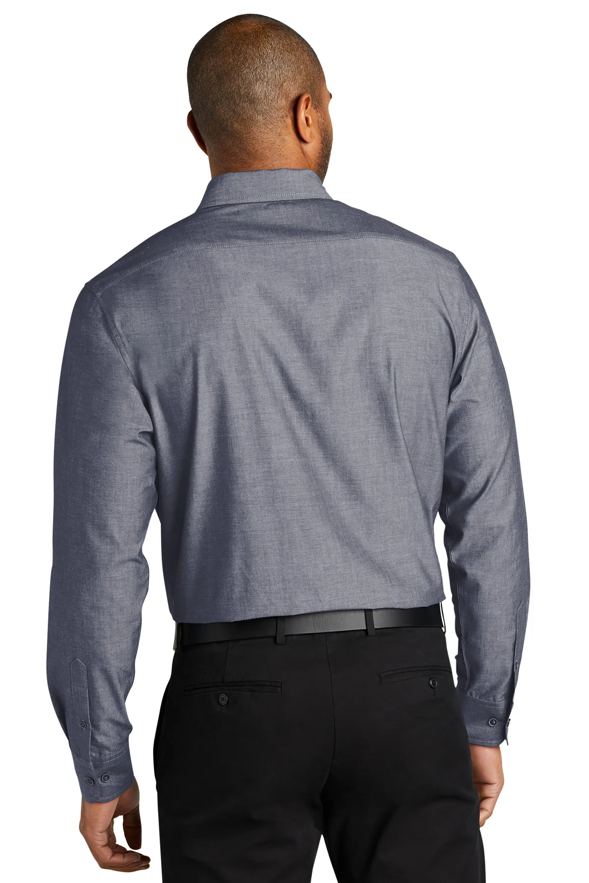 Port Authority Clothing W382 Port Authority   Long Sleeve Chambray Easy Care Shirt SKU: W382