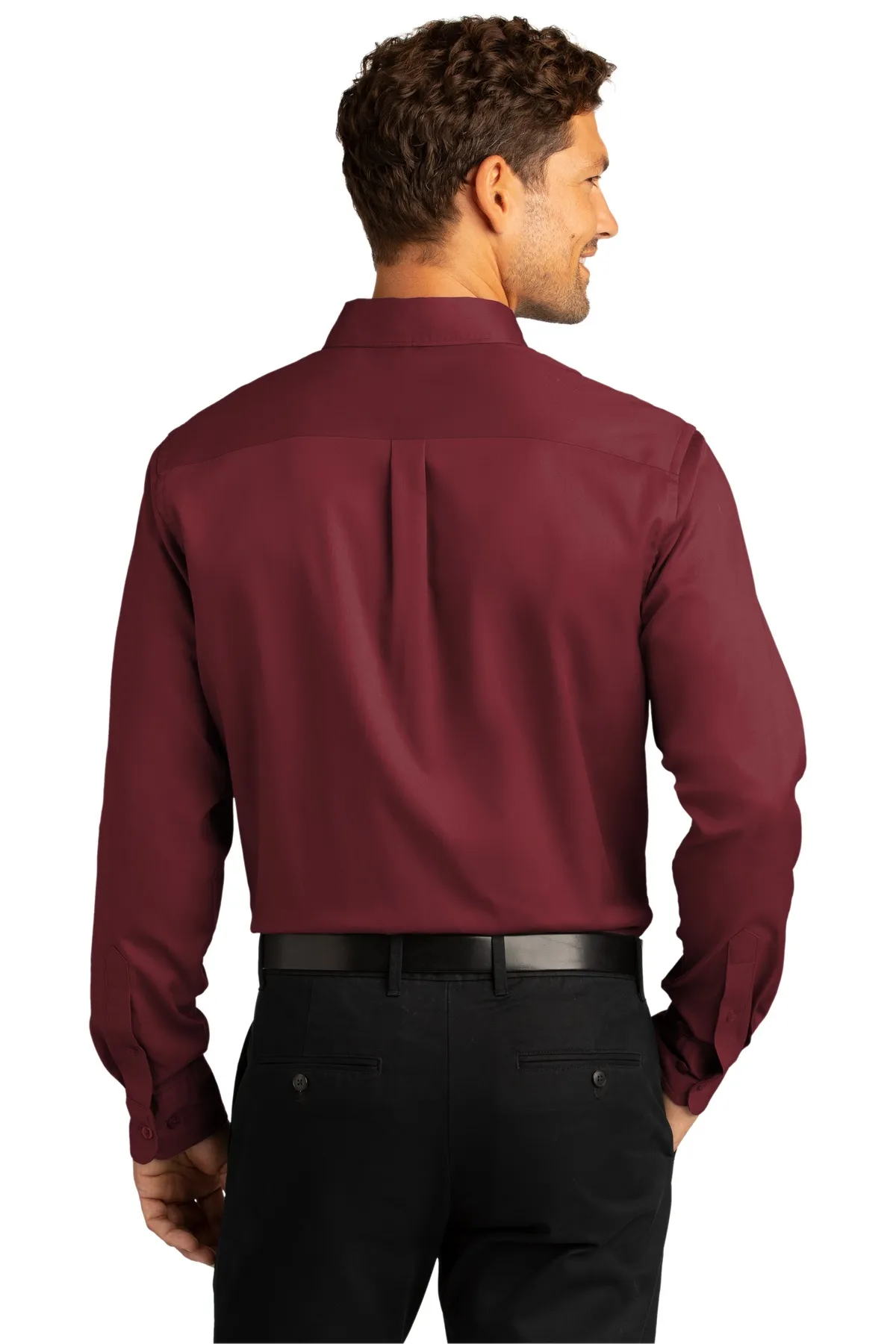 Port Authority Clothing W808 Port Authority   Long Sleeve SuperPro React   Twill Shirt SKU: W808