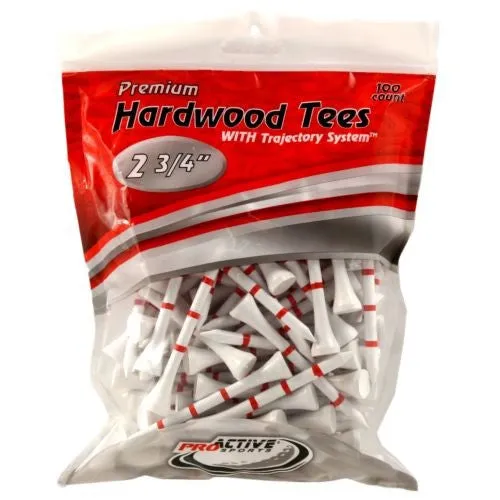 ProActive Sports Premium Hardwood Trajectory System Golf Tees