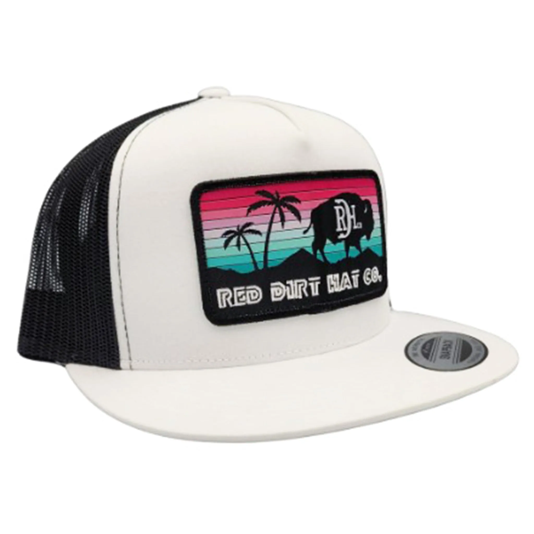 Red Dirt Miami Vice White/Black Cap