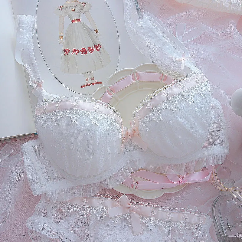 Ribbon & Lace Kawaii Princess Girly Lingerie Set