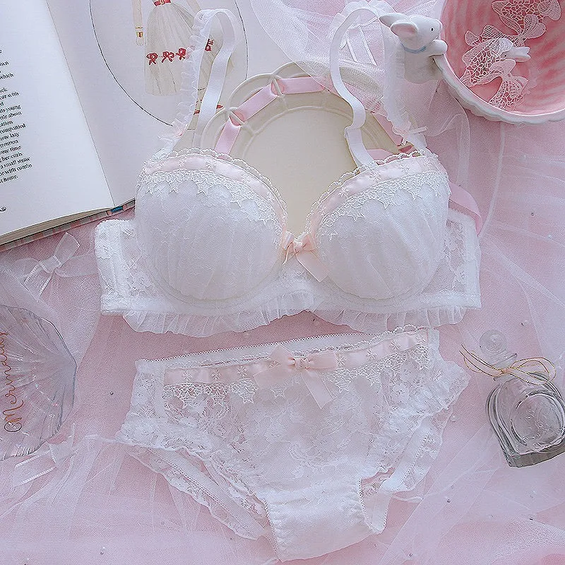 Ribbon & Lace Kawaii Princess Girly Lingerie Set