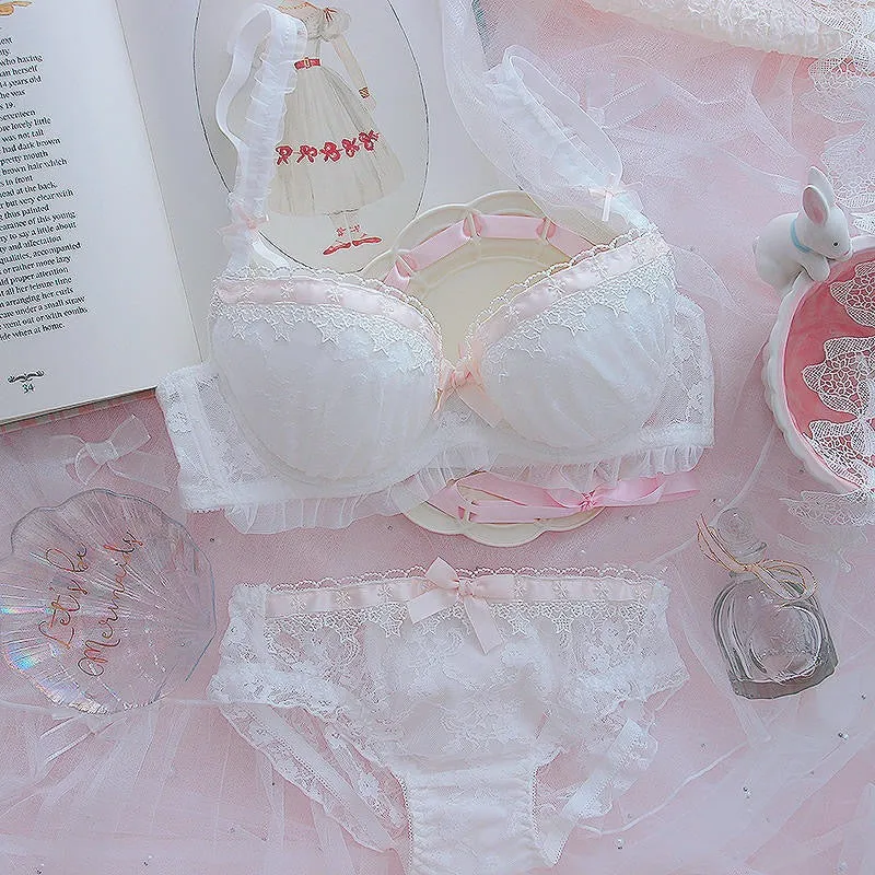 Ribbon & Lace Kawaii Princess Girly Lingerie Set