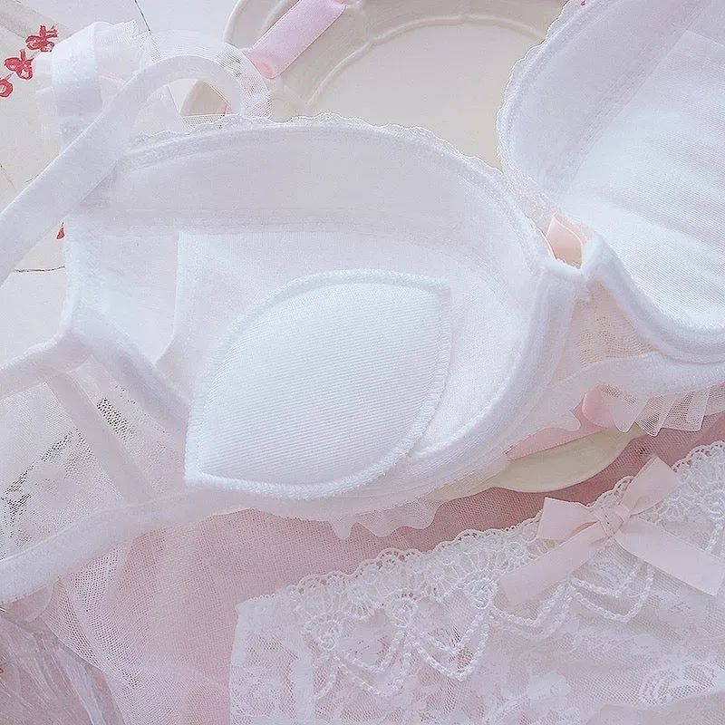 Ribbon & Lace Kawaii Princess Girly Lingerie Set