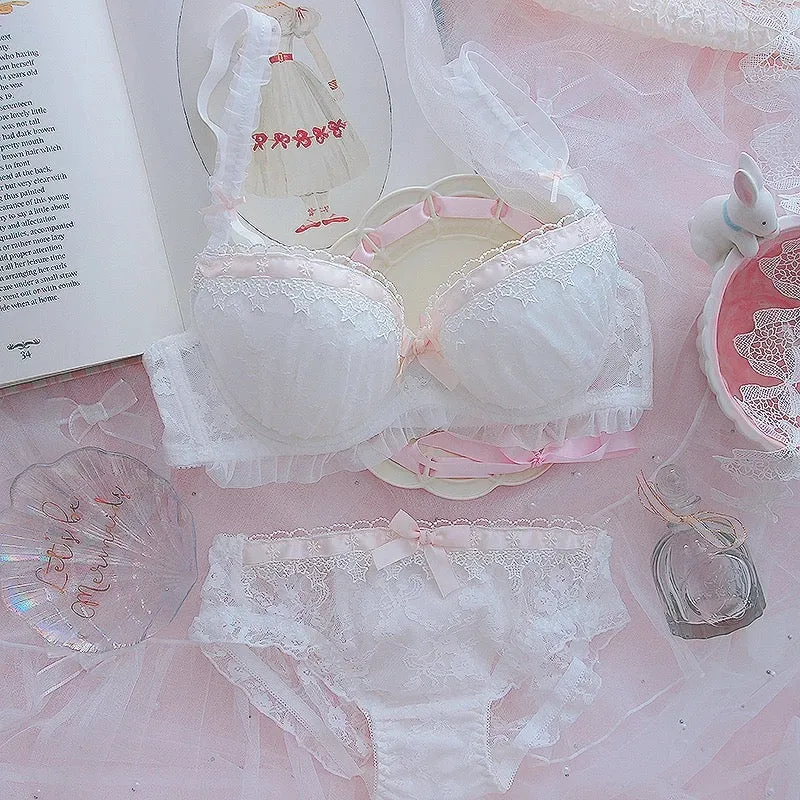 Ribbon & Lace Kawaii Princess Girly Lingerie Set