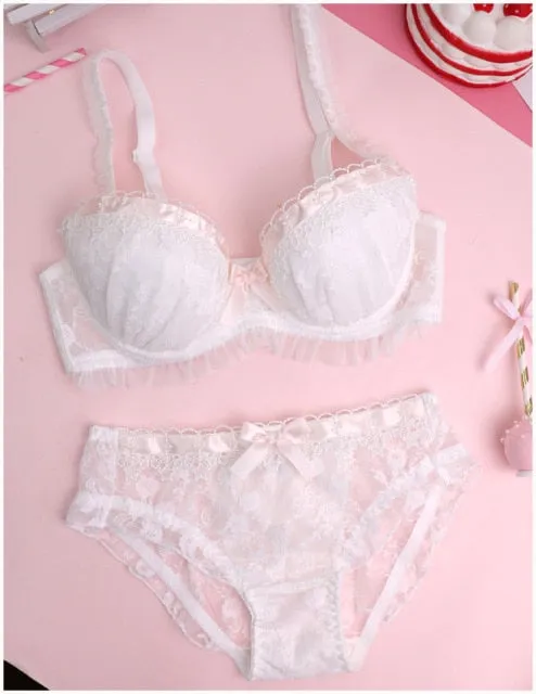 Ribbon & Lace Kawaii Princess Girly Lingerie Set