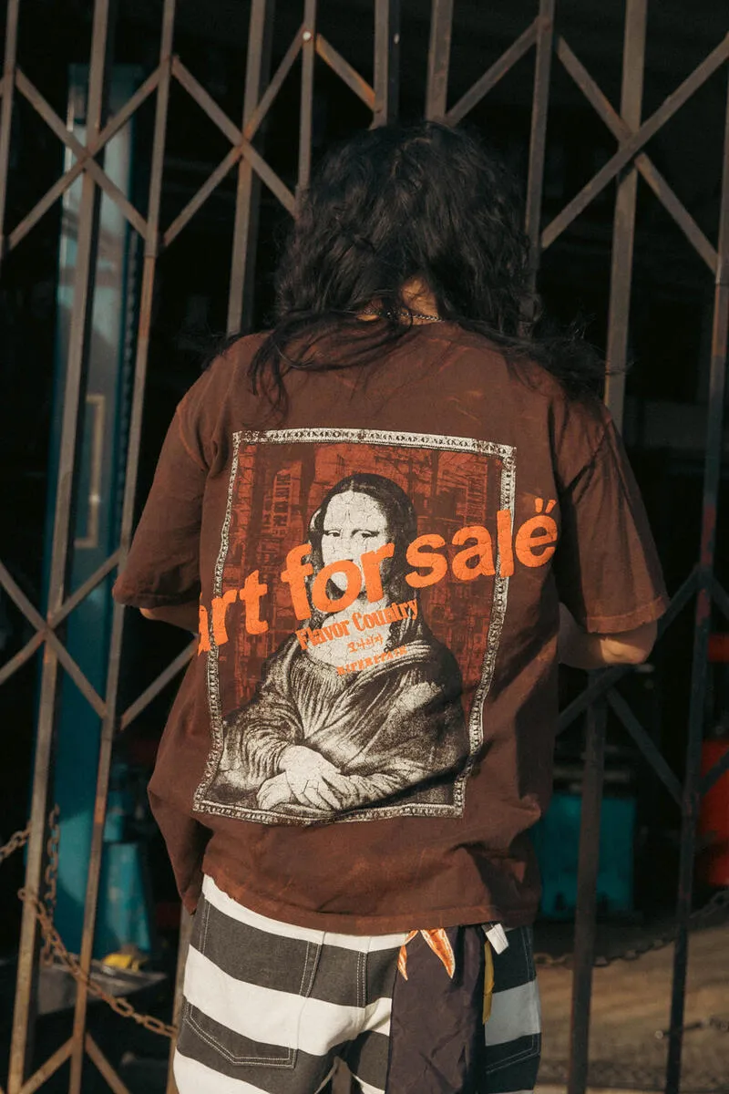 Rip n Repair ART FOR SALE Tee (BROWN)