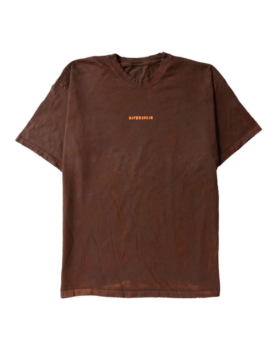 Rip n Repair ART FOR SALE Tee (BROWN)