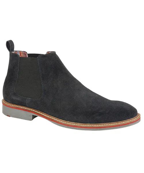 Roamers Lined Slip on Desert Dealer Boot Navy - Bennevis Clothing