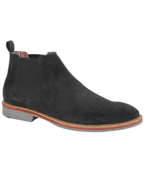 Roamers Lined Slip on Desert Dealer Boot Navy - Bennevis Clothing