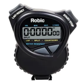 Robic 1000W Dual Stopwatch with High Precision Countdown Timer- Black