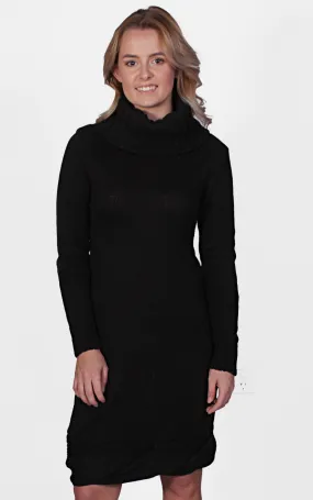 Sara Roll Neck Knit Dress by Madison Square Clothing