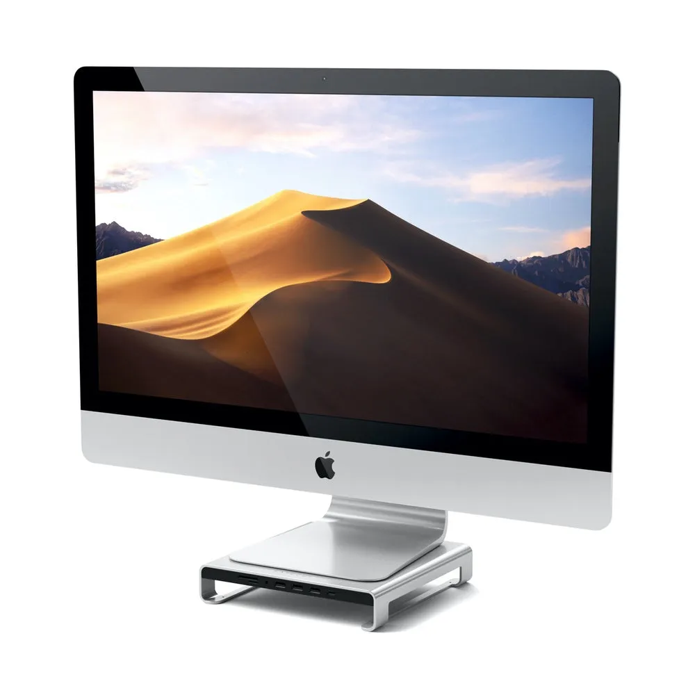 Satechi USB-C Aluminium Monitor Stand Hub for iMac (Space Grey)