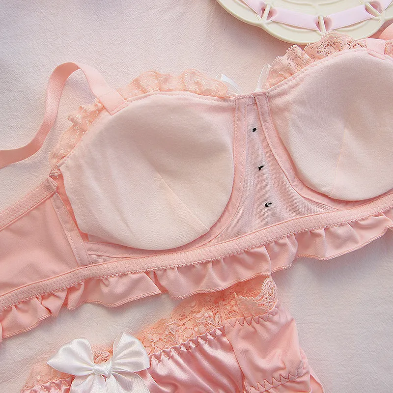 Satin Vintage Style Coquette Lingerie Set