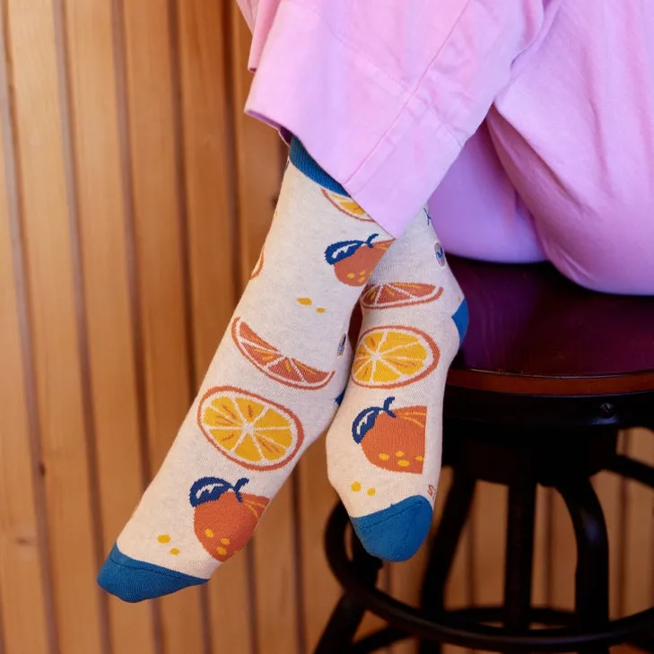 Socks That Plant Trees (Beige Oranges)