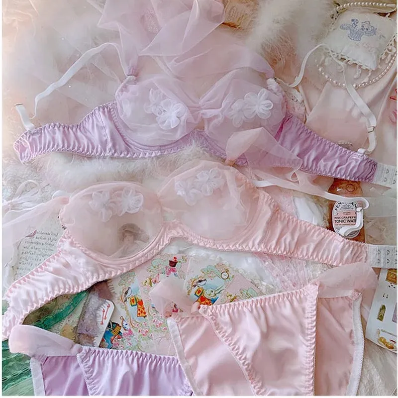 Soft Girl Angel Princess 2-Piece Fairy Lingerie Set