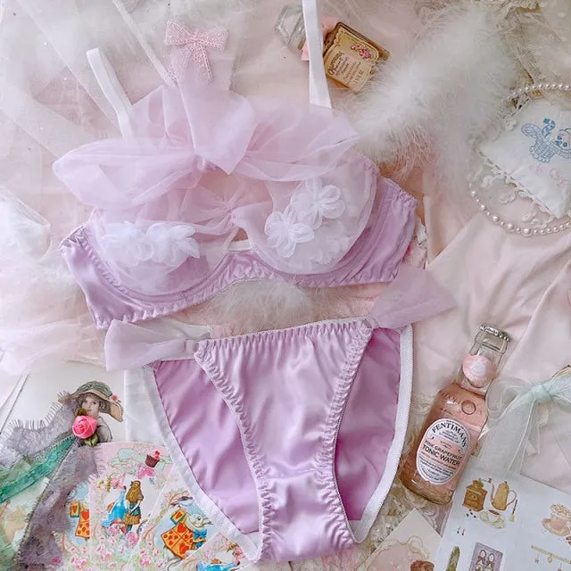 Soft Girl Angel Princess 2-Piece Fairy Lingerie Set