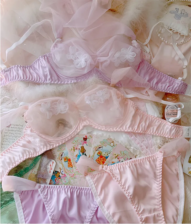 Soft Girl Angel Princess 2-Piece Fairy Lingerie Set