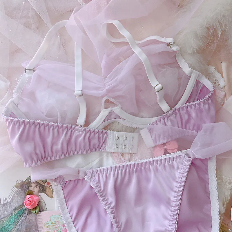 Soft Girl Angel Princess 2-Piece Fairy Lingerie Set