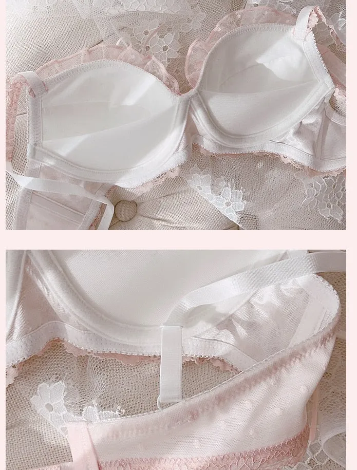 Soft Girl Lace Kawaii Princess Nymphet Lolita Lingerie Set