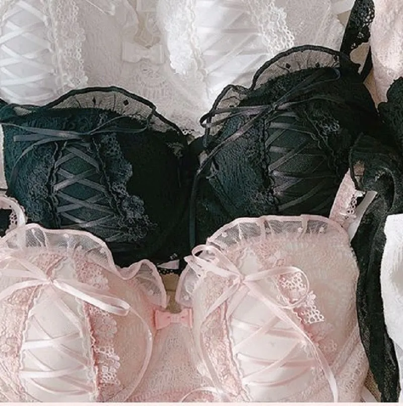 Soft Girl Lace Kawaii Princess Nymphet Lolita Lingerie Set