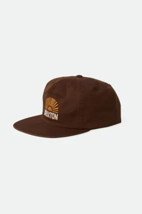 Sol HP Snapback - Brown Sol Wash