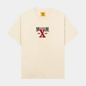 SP x Malcom X Any Means Mens Short Sleeve Shirt (Beige/Red)