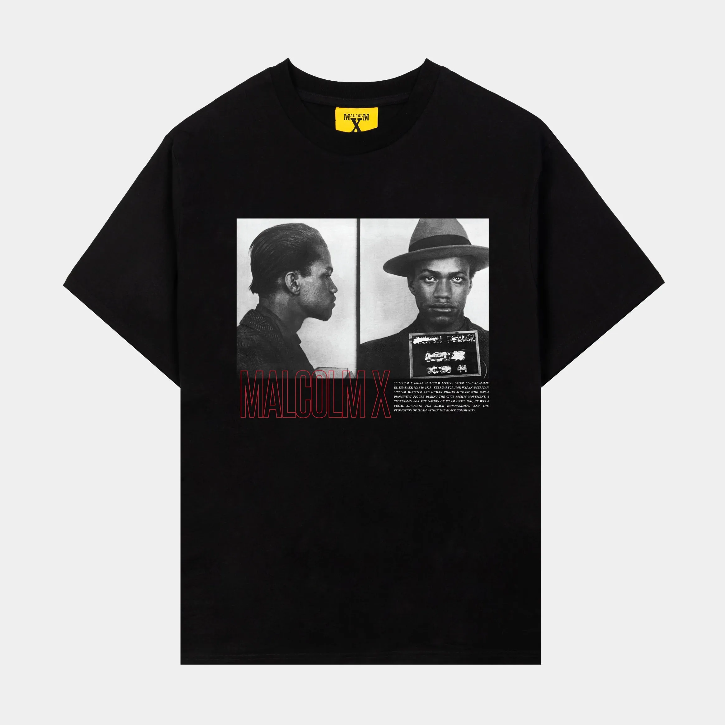 SP x Malcom X Arrested Mens Short Sleeve Shirt (Black/White)