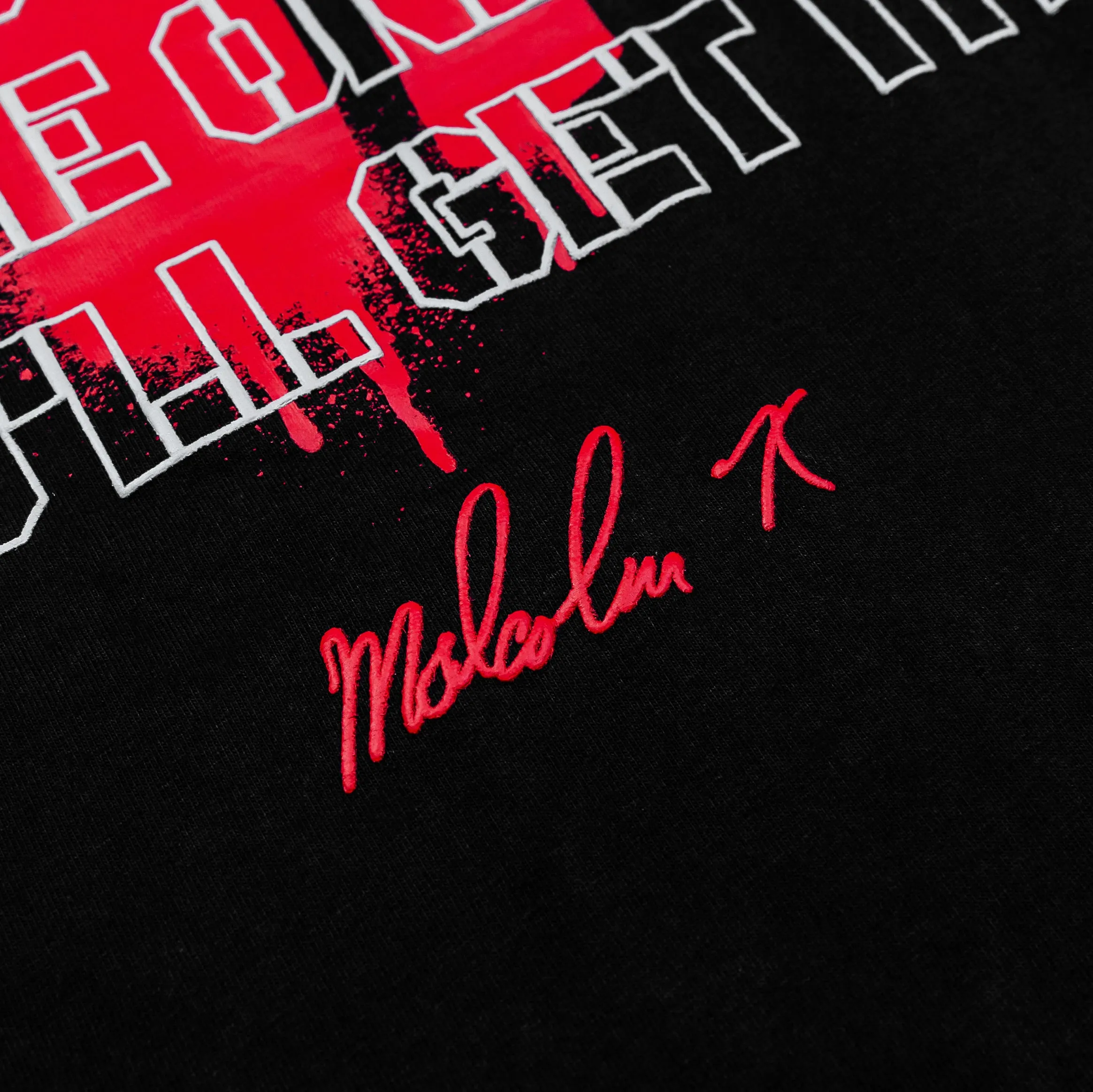 SP x Malcom X Words Mens Short Sleeve Shirt (Black/Red)