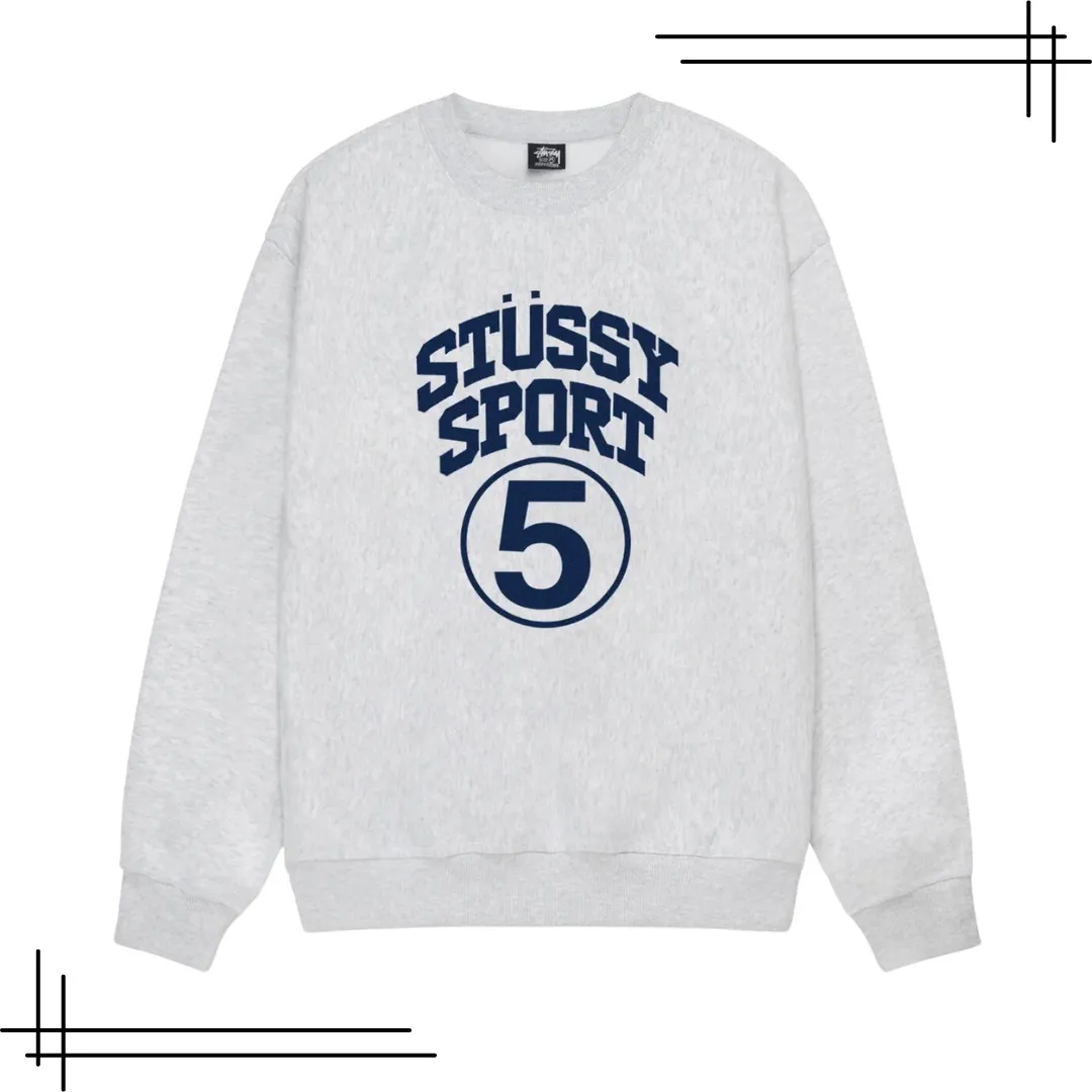 STUSSY  |Unisex Street Style Cotton Skater Style Sweatshirts