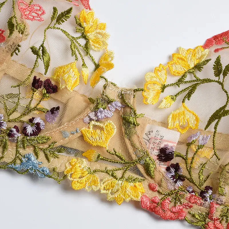 Sunny Floral Lingerie Set W338