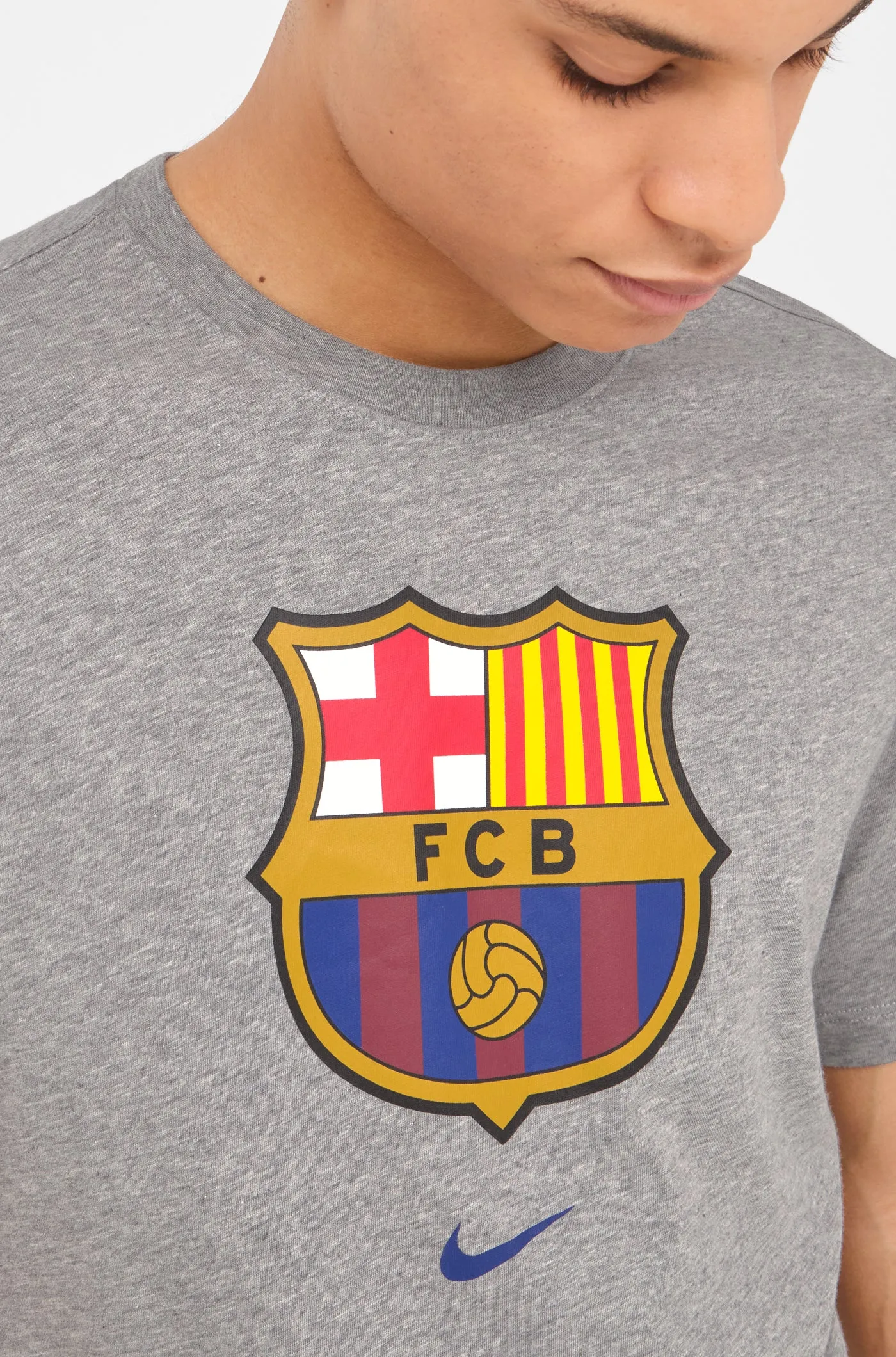 T-shirt grey team crest Bara Nike