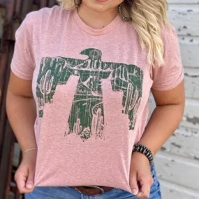 Texas True Pink Desert Thunderbird Tee