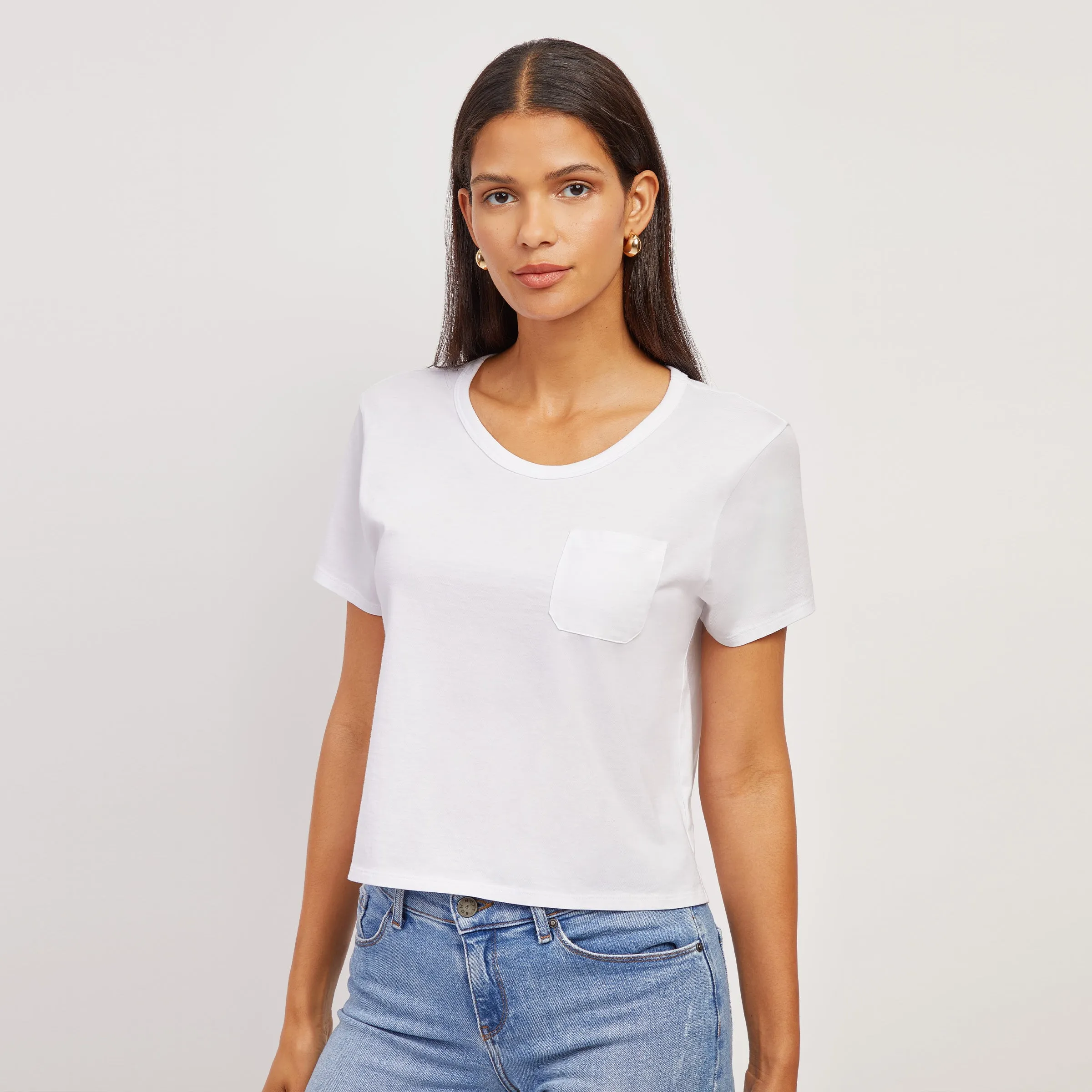 The Cotton Boxy Pocket Crew Neck Tee